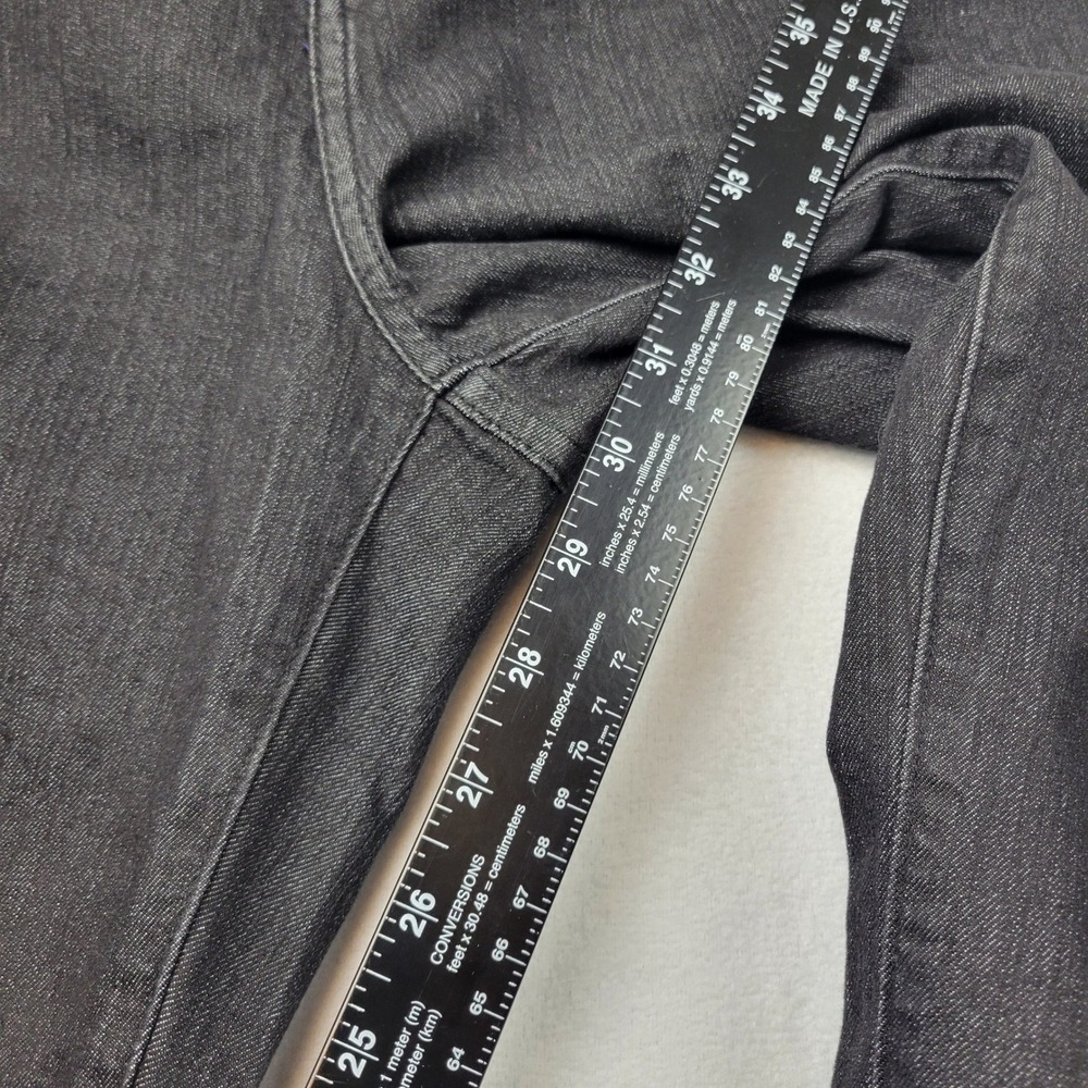NYDJ Tummy Tuck Jeans Womens Size 16 Black Flare Bootcut Rhinestone Studded‎ - Picture 4 of 16